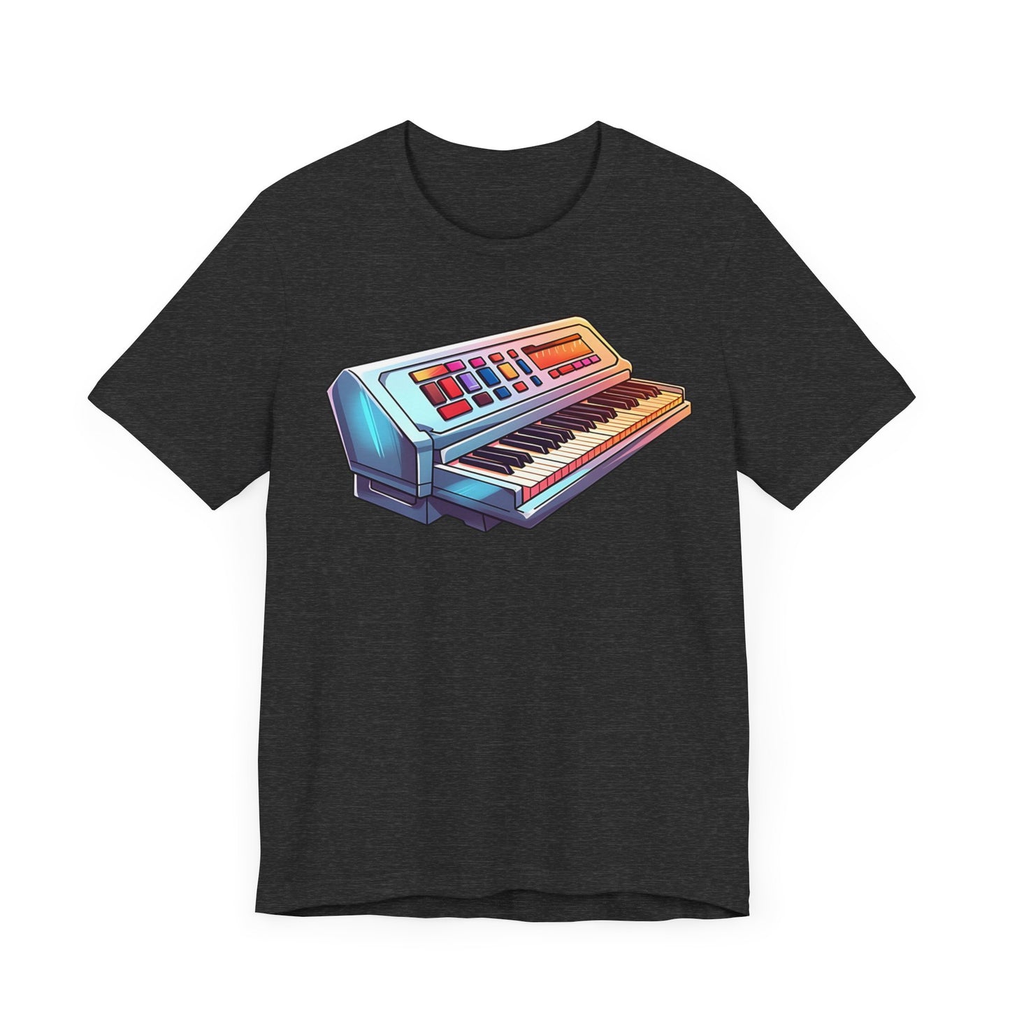 Retro 90's music keyboard Unisex Jersey Short Sleeve Tee