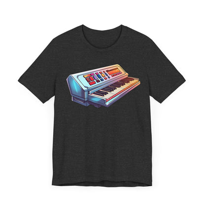 Retro 90's music keyboard Unisex Jersey Short Sleeve Tee