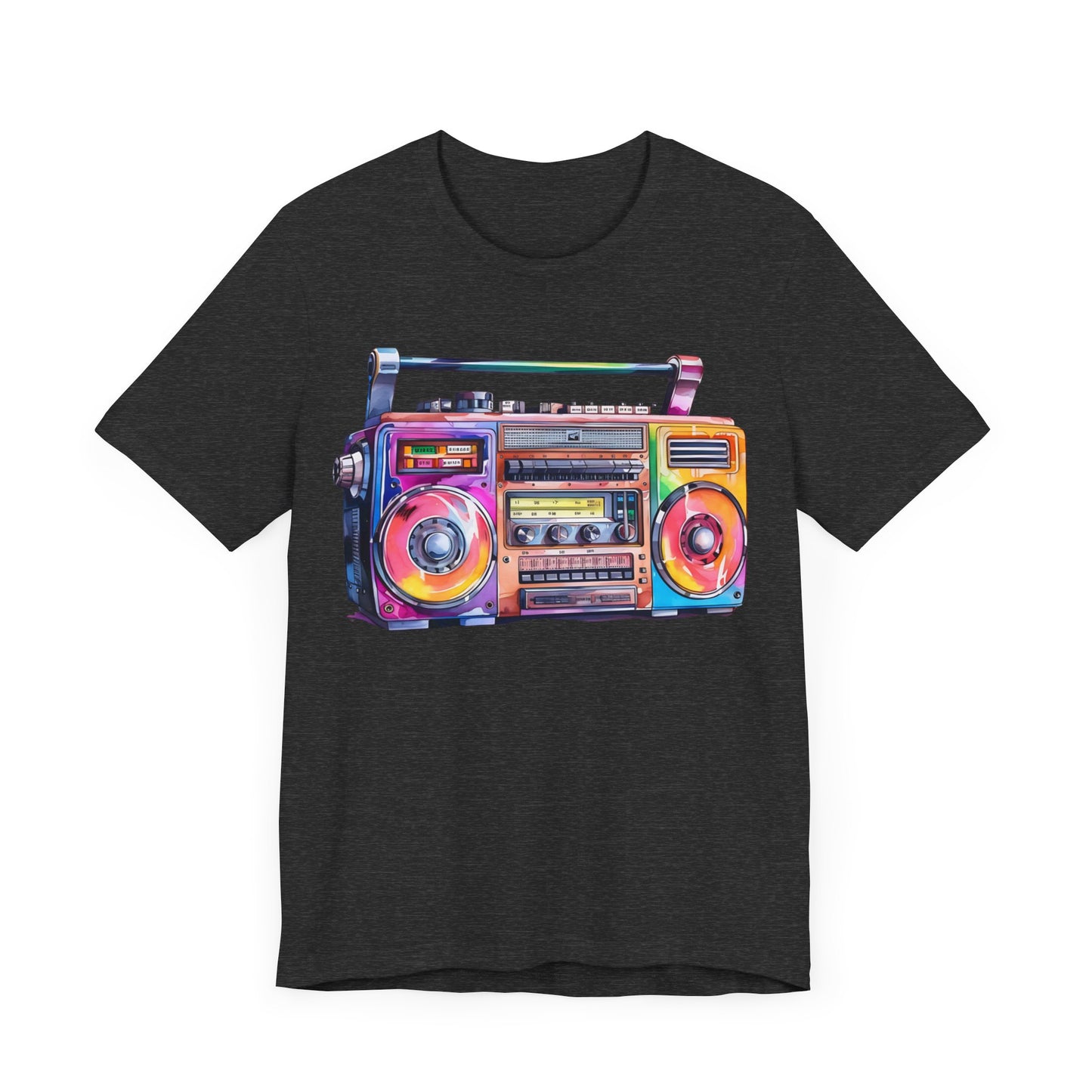 Colorful Boombox 90's Unisex Jersey Short Sleeve Tee