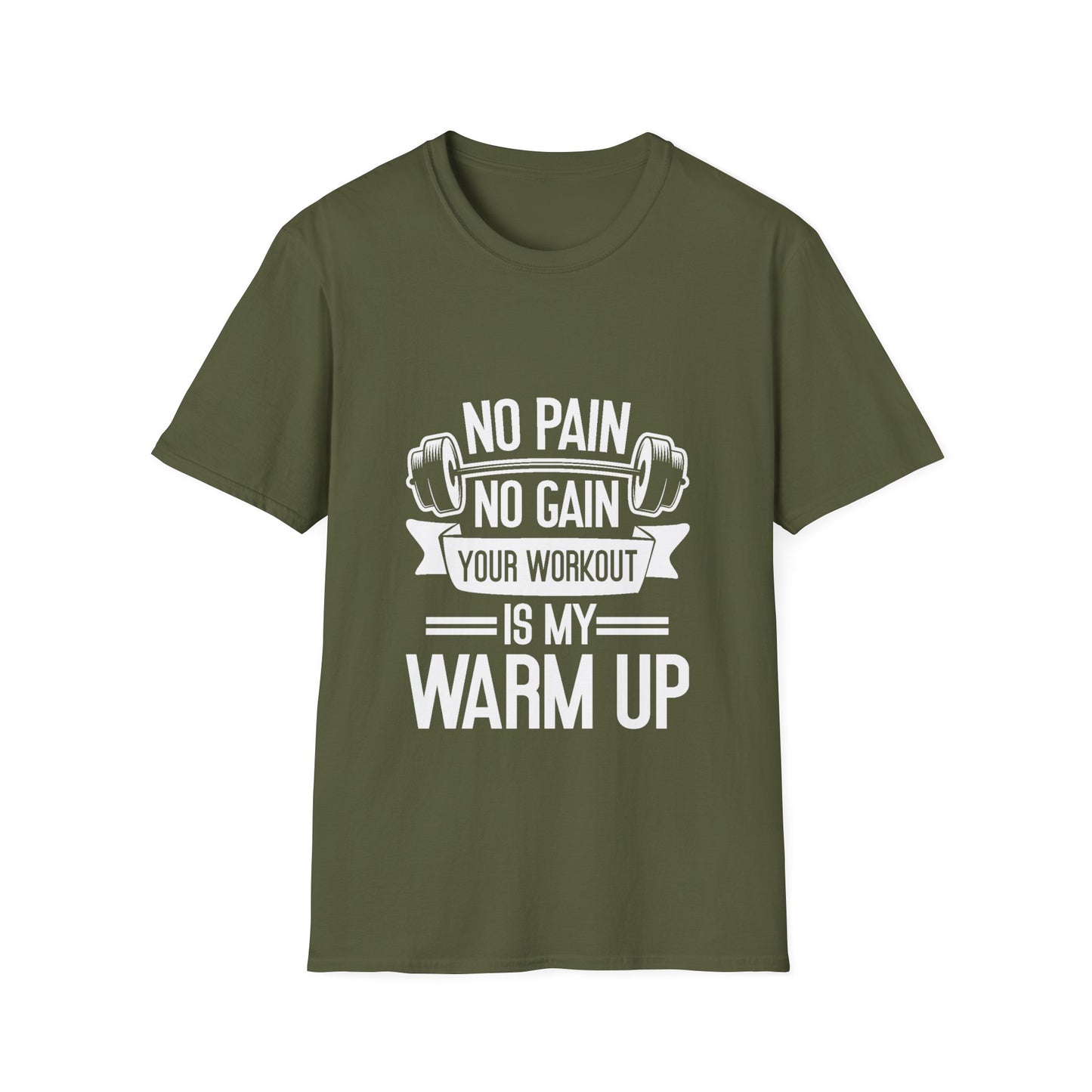 No Pian, No Gain Unisex Softstyle T-Shirt
