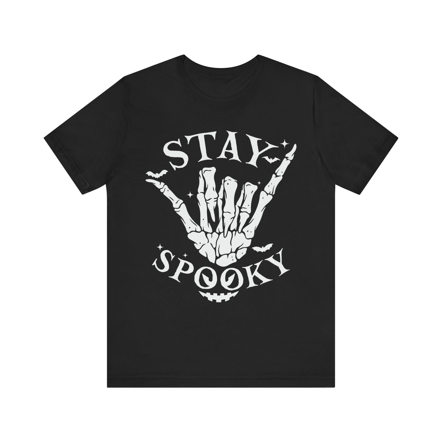 Stay Spooky Jersey unisex tee, Halloween Graphic Tee, Spooky Shirt, Trick or Treat Tee, Halloween Costume, Festive Gift