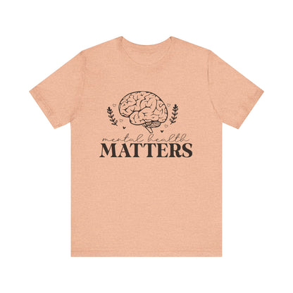 Mental health matters 3 Unisex Jersey Short Sleeve Tee