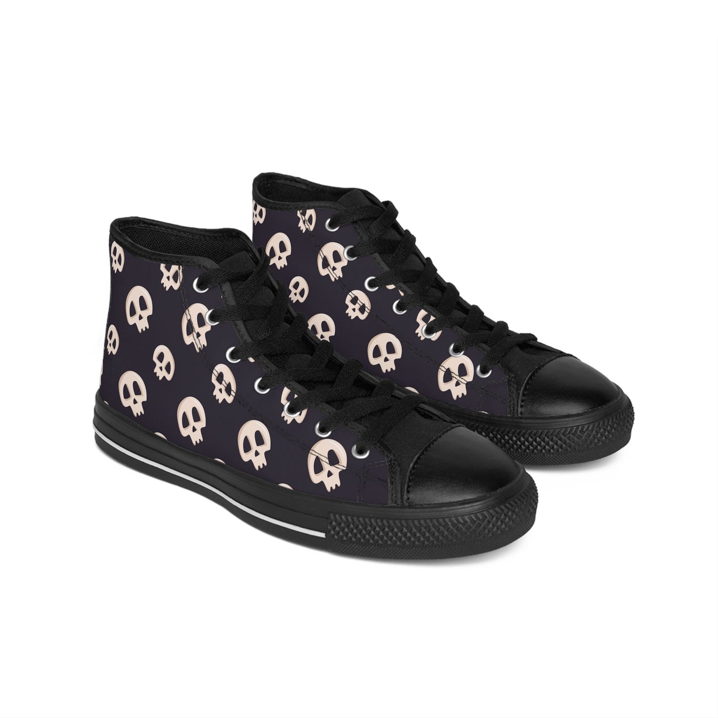 Black Skull Classic Men's Sneakers