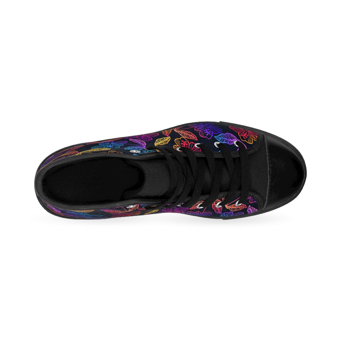 Rainbow Hibiscus Classic Men’s Sneakers