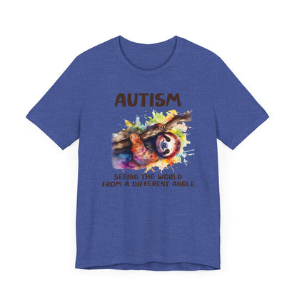Autism, seeing the world from a different angle Unisex Jersey Short Sleeve Tee