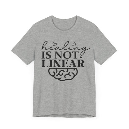Healing is not linear Unisex Jersey Short Sleeve Tee