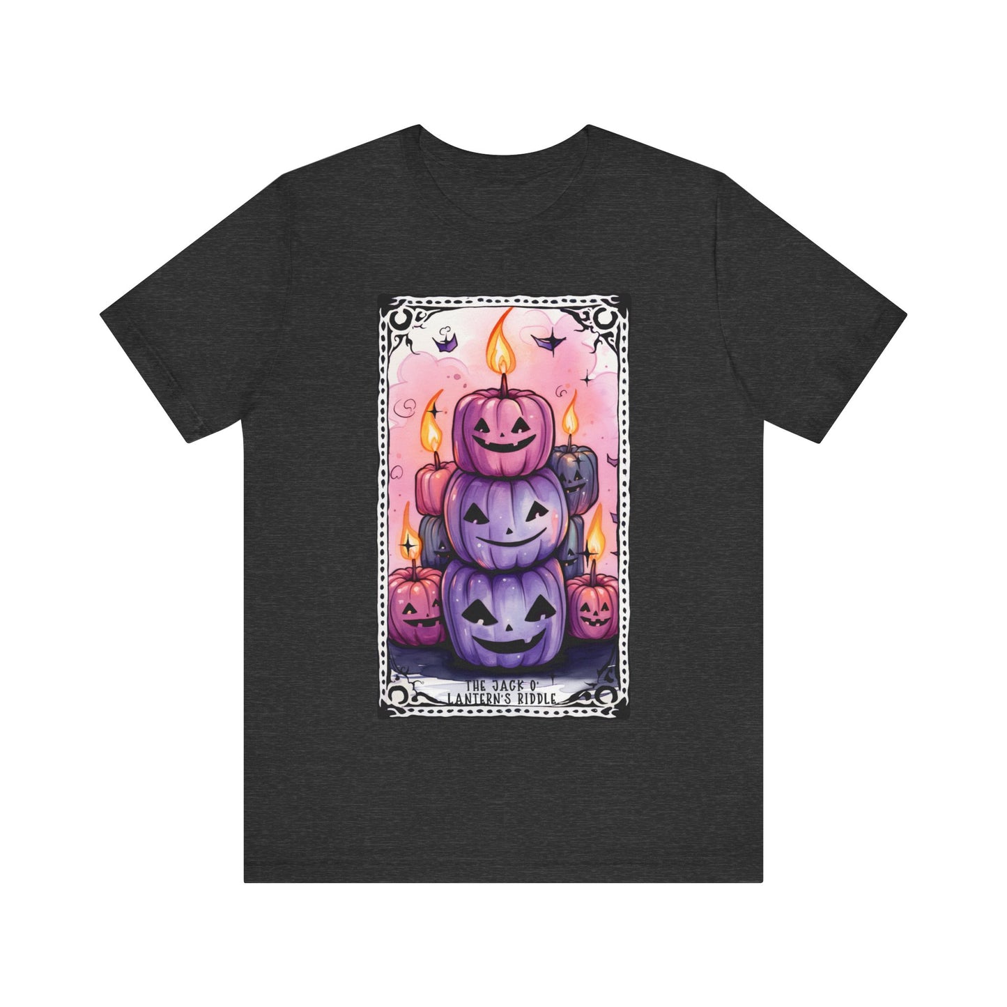 The Jack-o'-Lantern's Riddle Jersey unisex tee, Halloween Graphic Tee, Spooky Shirt, Trick or Treat Tee, Halloween Costume, Festive Gift