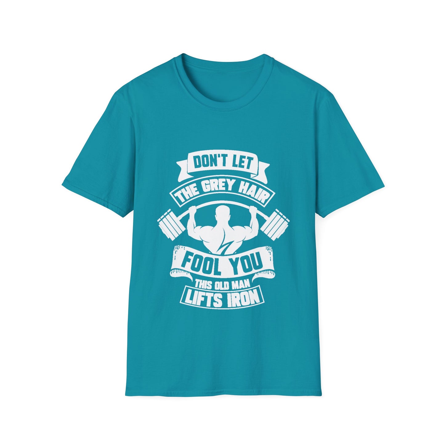 Gray Hair Gym Rat Unisex Softstyle T-Shirt