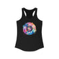Watercolor Record 2 Women's Ideal Racerback Tank