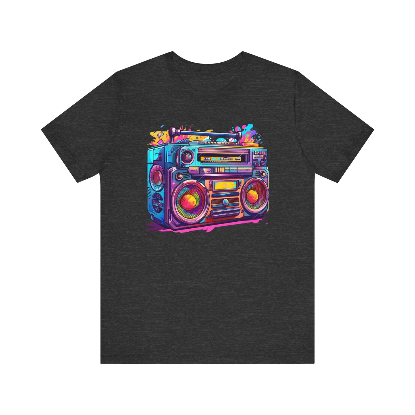 Rainbow Boombox 90's Unisex Jersey Short Sleeve Tee
