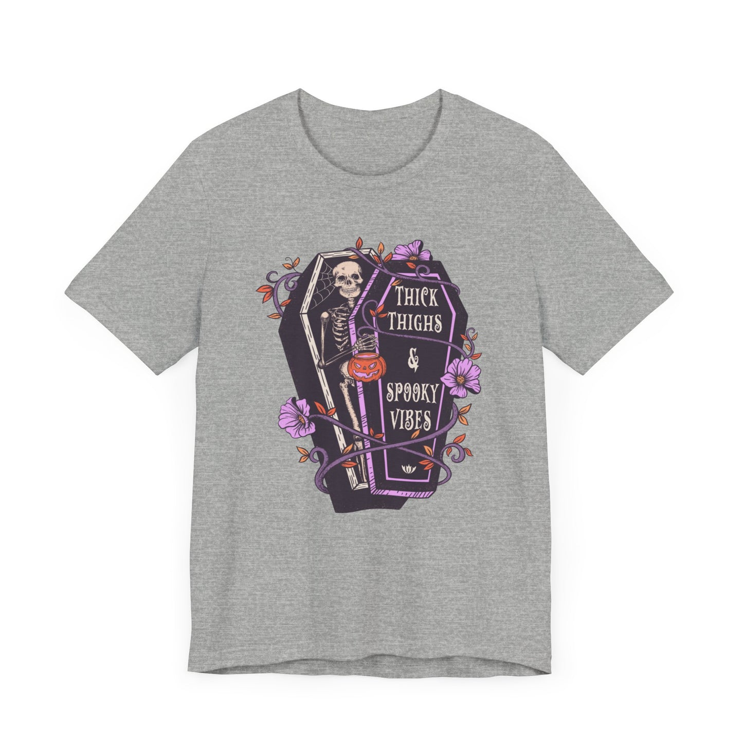 Thick thighs spooky vibes Jersey Short Sleeve Tee