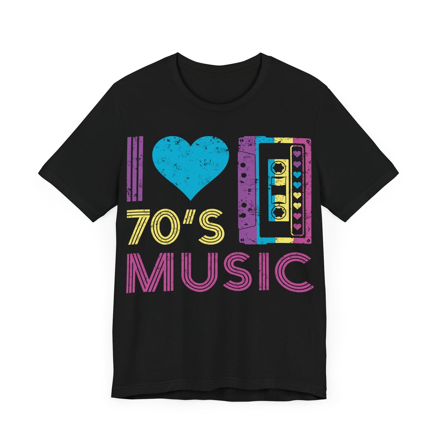 I love 70's music Unisex Jersey Short Sleeve Tee