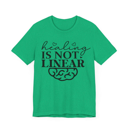 Healing is not linear Unisex Jersey Short Sleeve Tee