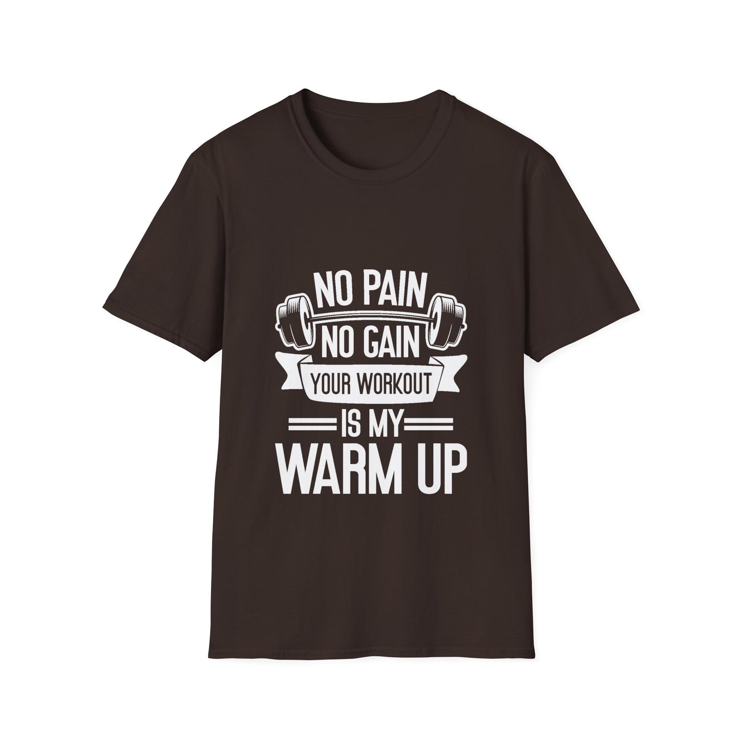 No Pian, No Gain Unisex Softstyle T-Shirt