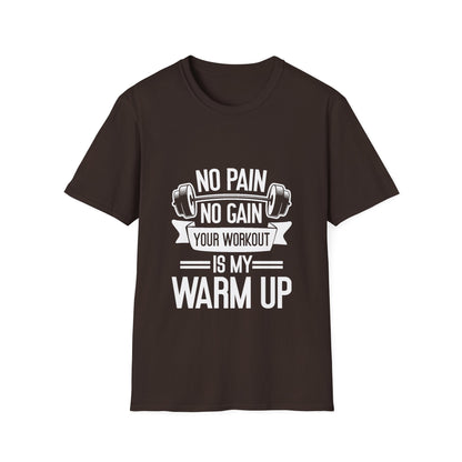 No Pian, No Gain Unisex Softstyle T-Shirt