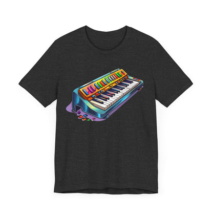Retro 90's music keyboard 2 Unisex Jersey Short Sleeve Tee