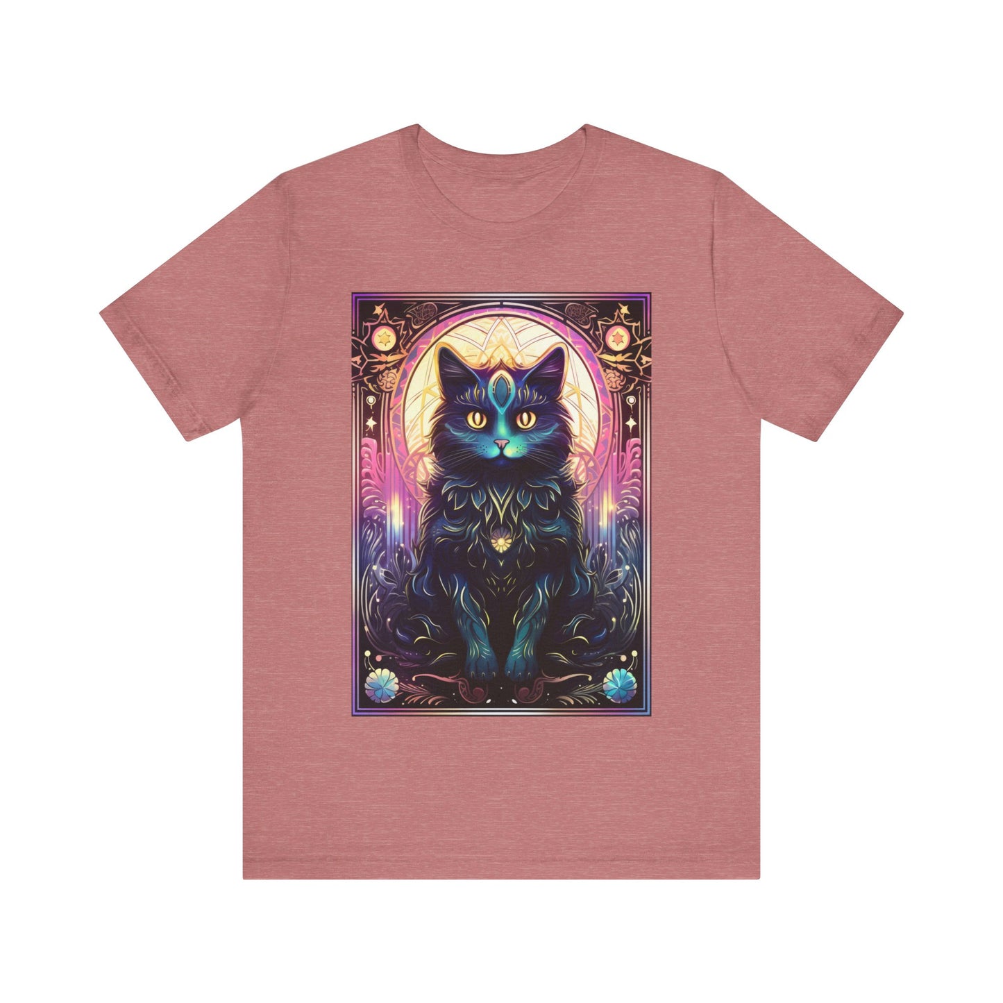Black Cat Jersey unisex tee, Halloween Graphic Tee, Spooky Shirt, Trick or Treat Tee, Halloween Costume, Festive Gift