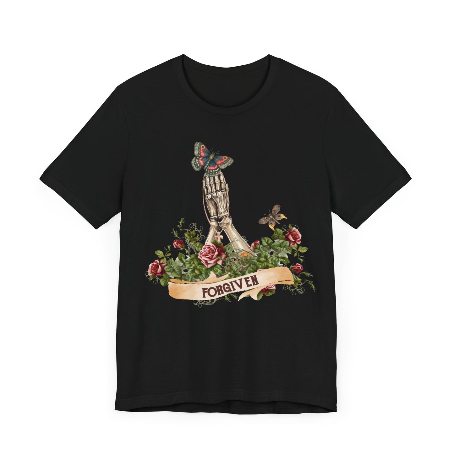 Forgiven skeleton Unisex Jersey Short Sleeve Tee