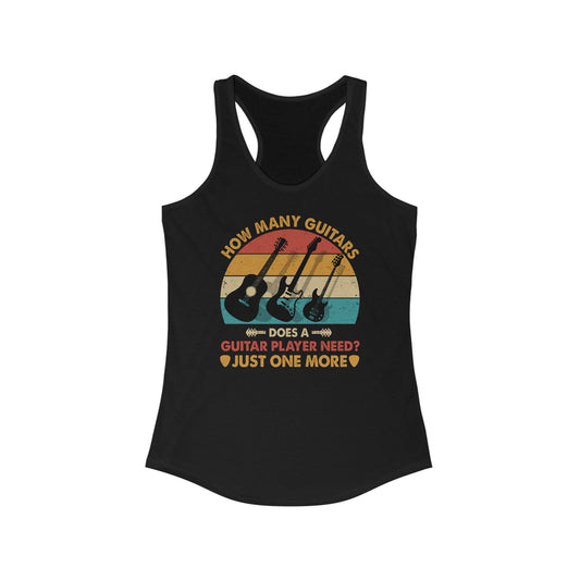 Just one more guitar Women's Ideal Racerback Tank