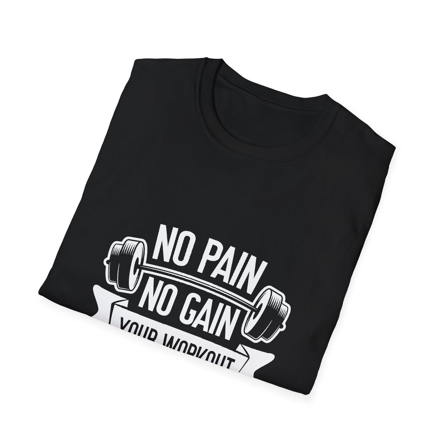 No Pian, No Gain Unisex Softstyle T-Shirt
