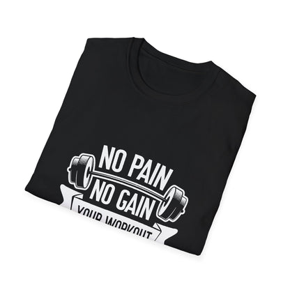 No Pian, No Gain Unisex Softstyle T-Shirt