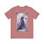 The Veiled Sorceress Jersey unisex tee, Halloween Graphic Tee, Spooky Shirt, Trick or Treat Tee, Halloween Costume, Festive Gift