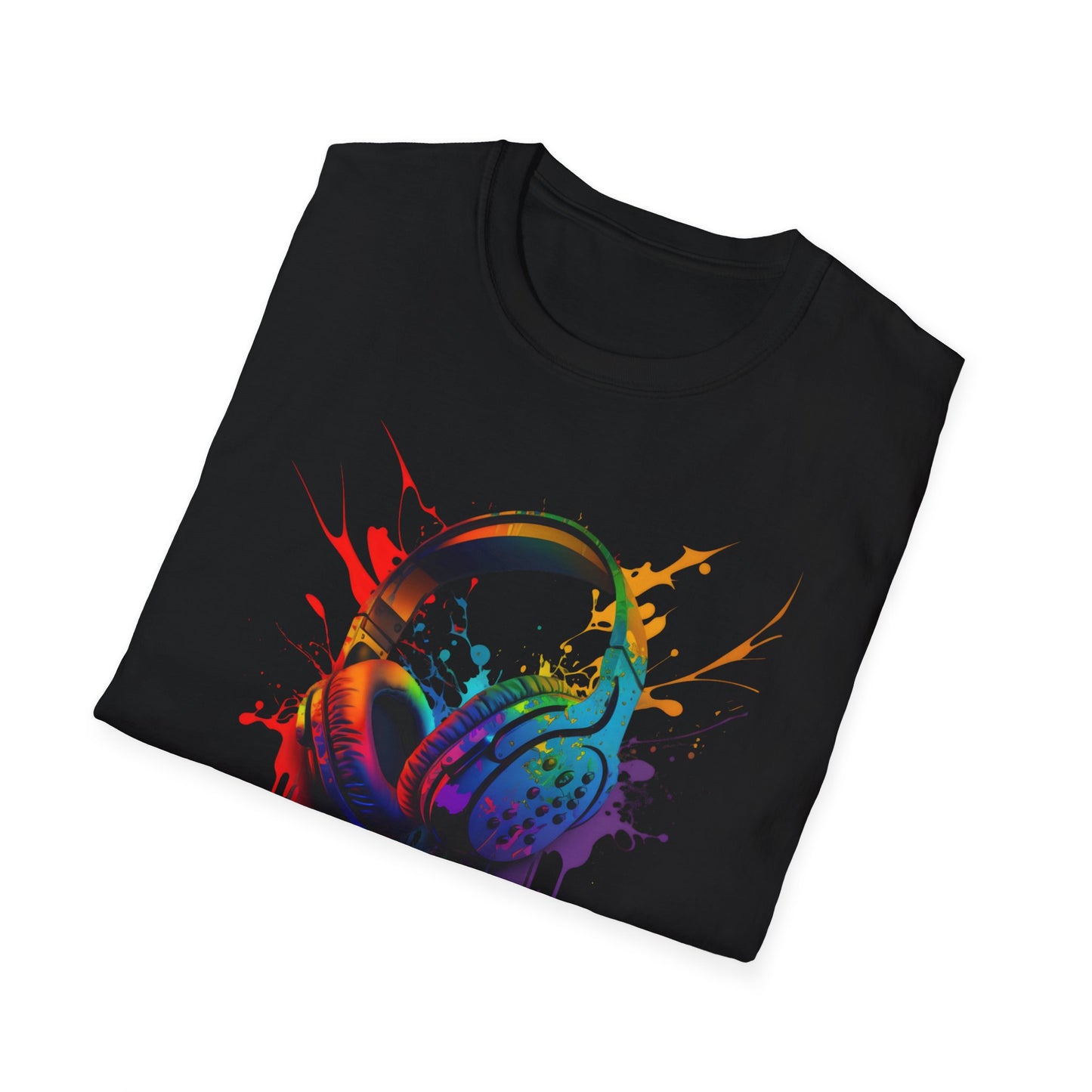 Gamer Headphones Unisex Softstyle T-Shirt