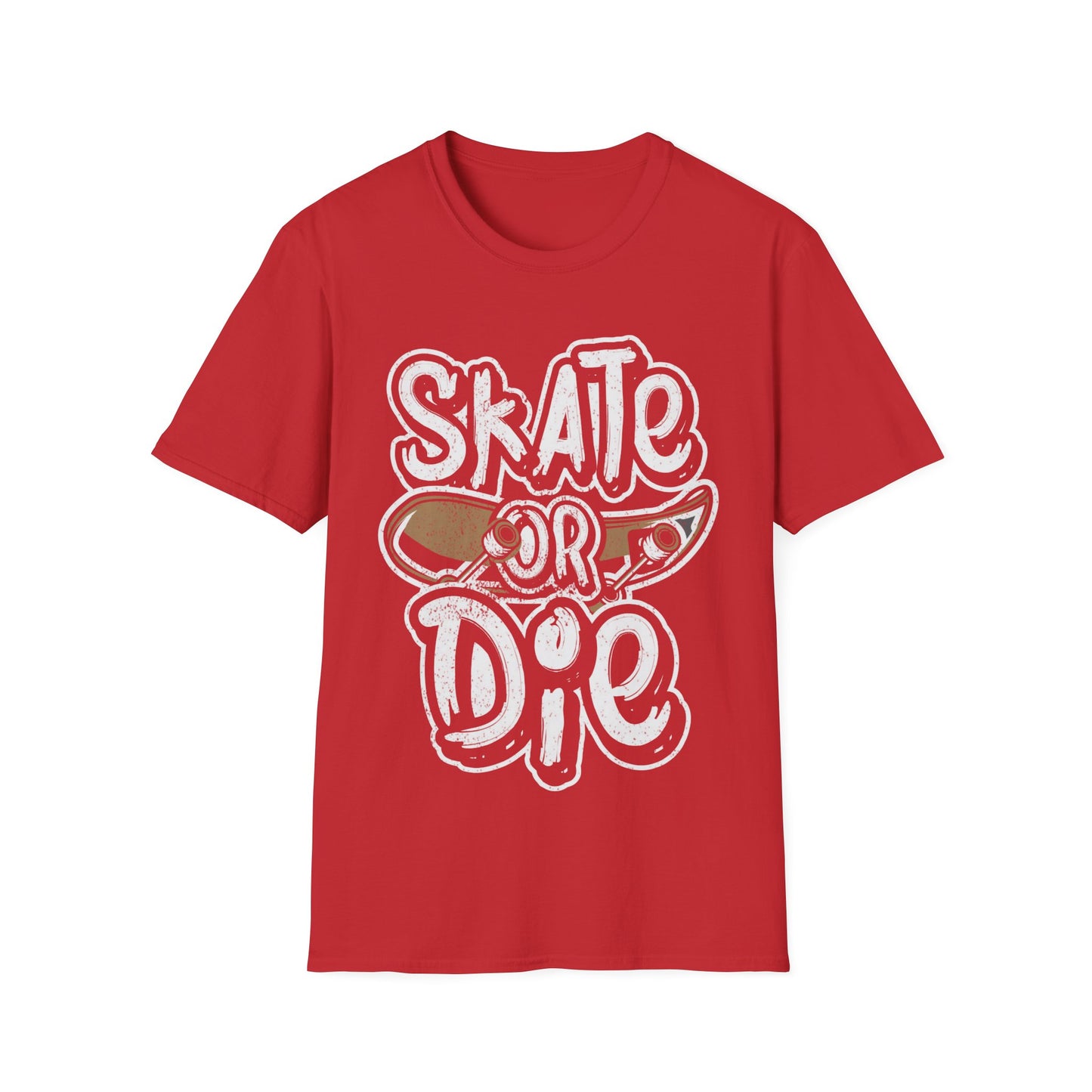Skate Or Die Unisex Softstyle T-Shirt