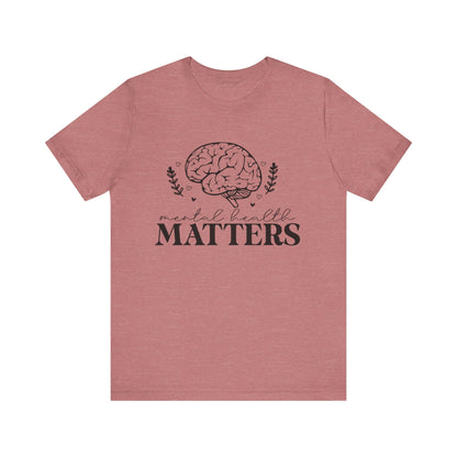 Mental health matters 3 Unisex Jersey Short Sleeve Tee