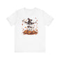 Skeleton in leaves Unisex Jersey Short Sleeve Tee