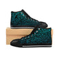 Men’s Polynesian Tribal in Teal Classic Sneakers