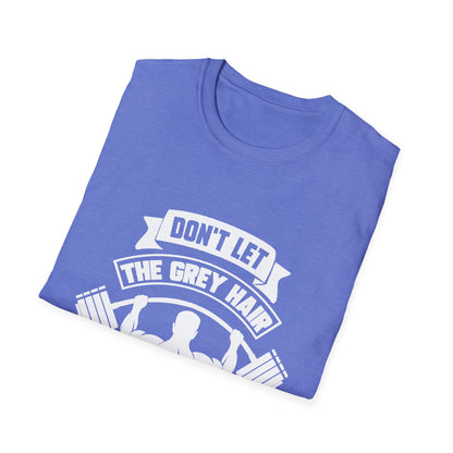 Gray Hair Gym Rat Unisex Softstyle T-Shirt