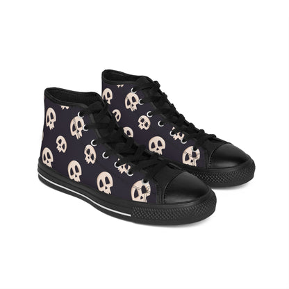 Black Skull Women's Sneakers