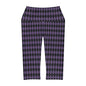 Harlequin in Black and Purple Yoga Capri Leggings