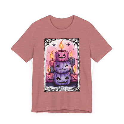 The Jack-o'-Lantern's Riddle Jersey unisex tee, Halloween Graphic Tee, Spooky Shirt, Trick or Treat Tee, Halloween Costume, Festive Gift