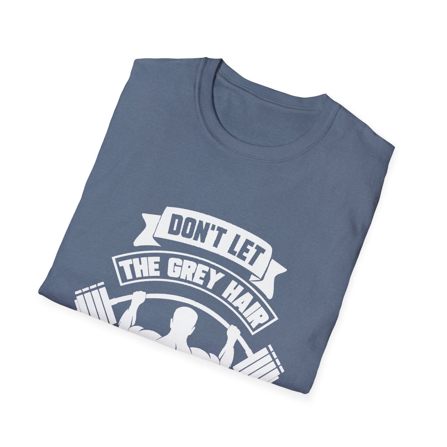 Gray Hair Gym Rat Unisex Softstyle T-Shirt