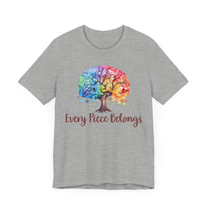 Every piece belongs Unisex Jersey Short Sleeve Tee