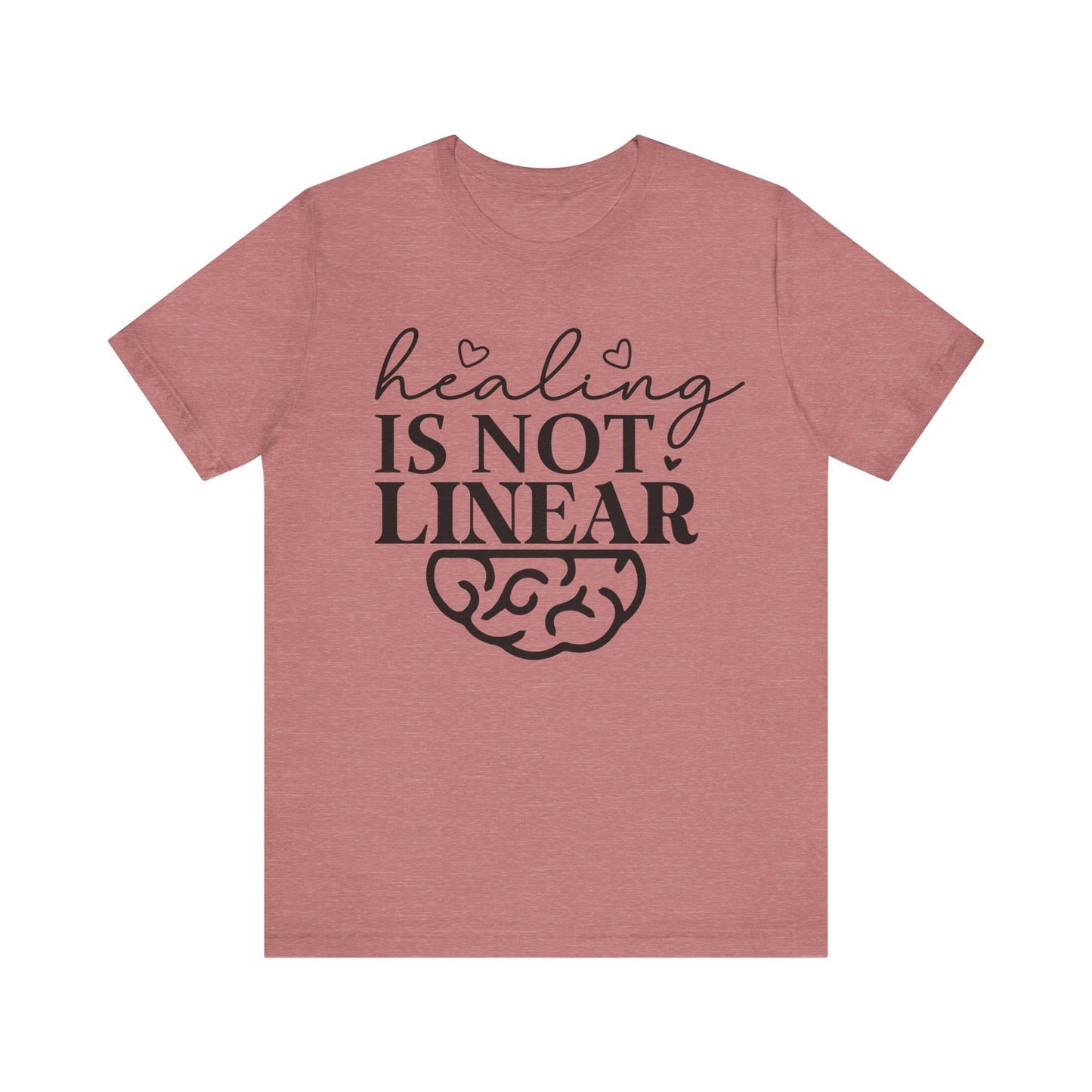 Healing is not linear Unisex Jersey Short Sleeve Tee