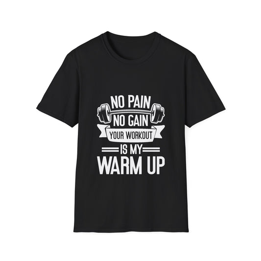 No Pian, No Gain Unisex Softstyle T-Shirt