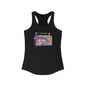 Paint splatter boombox 1 Women's Ideal Racerback Tank