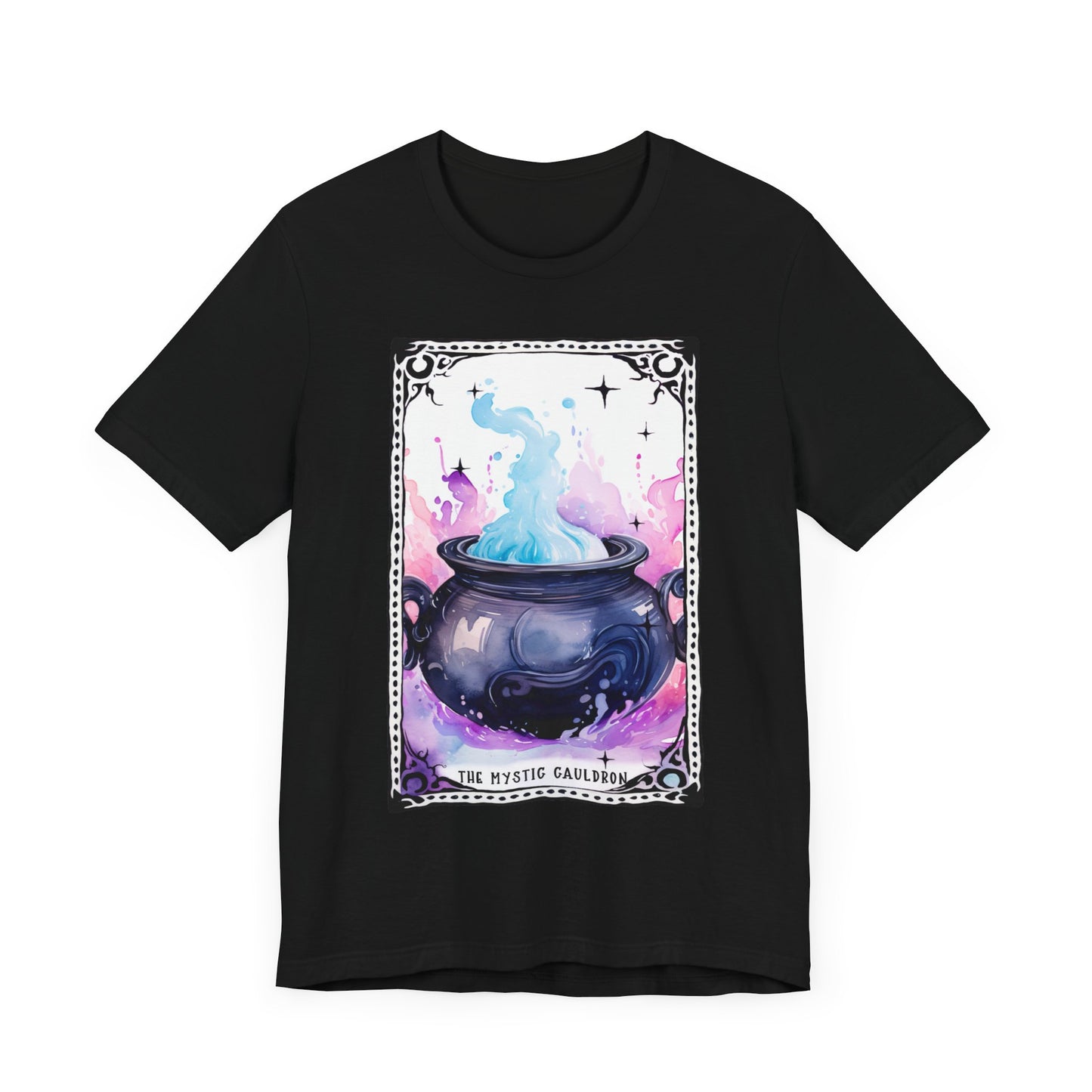 The Mystic Cauldron Jersey unisex tee, Halloween Graphic Tee, Spooky Shirt, Trick or Treat Tee, Halloween Costume, Festive Gift