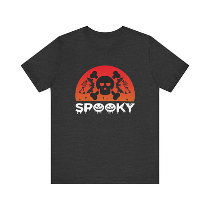 Spooky Jersey unisex tee, Halloween Graphic Tee, Spooky Shirt, Trick or Treat Tee, Halloween Costume, Festive Gift
