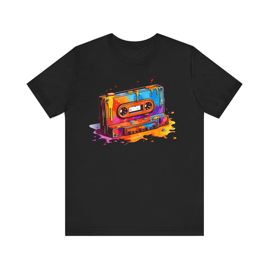 Retro 90's music tape Unisex Jersey Short Sleeve Tee