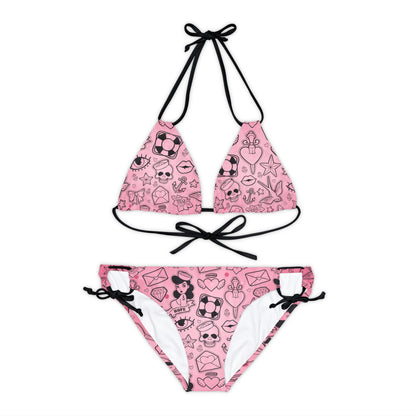 Sailor Jerry Valentine Strappy Bikini Set