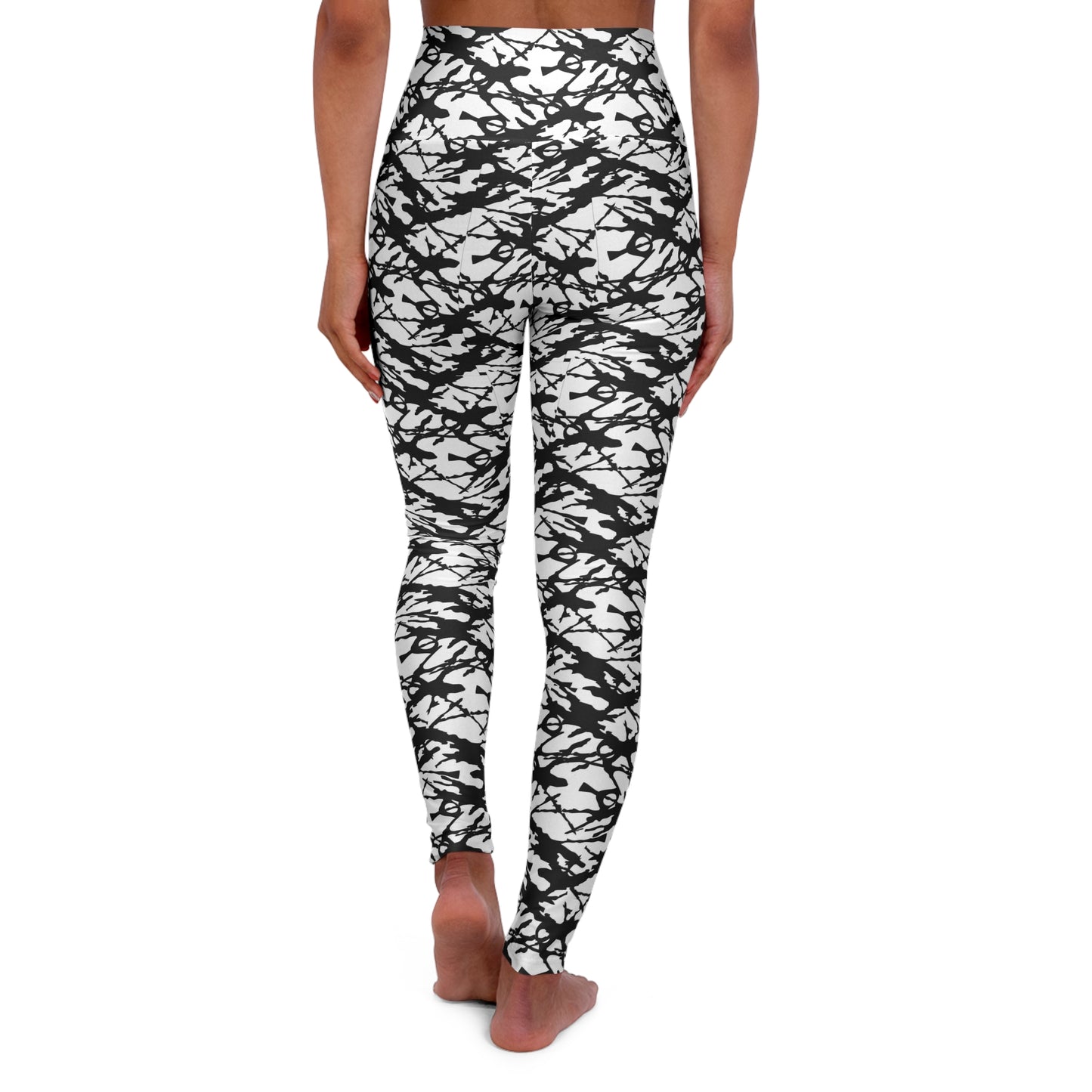 Ink splatter High Waisted Yoga Leggings