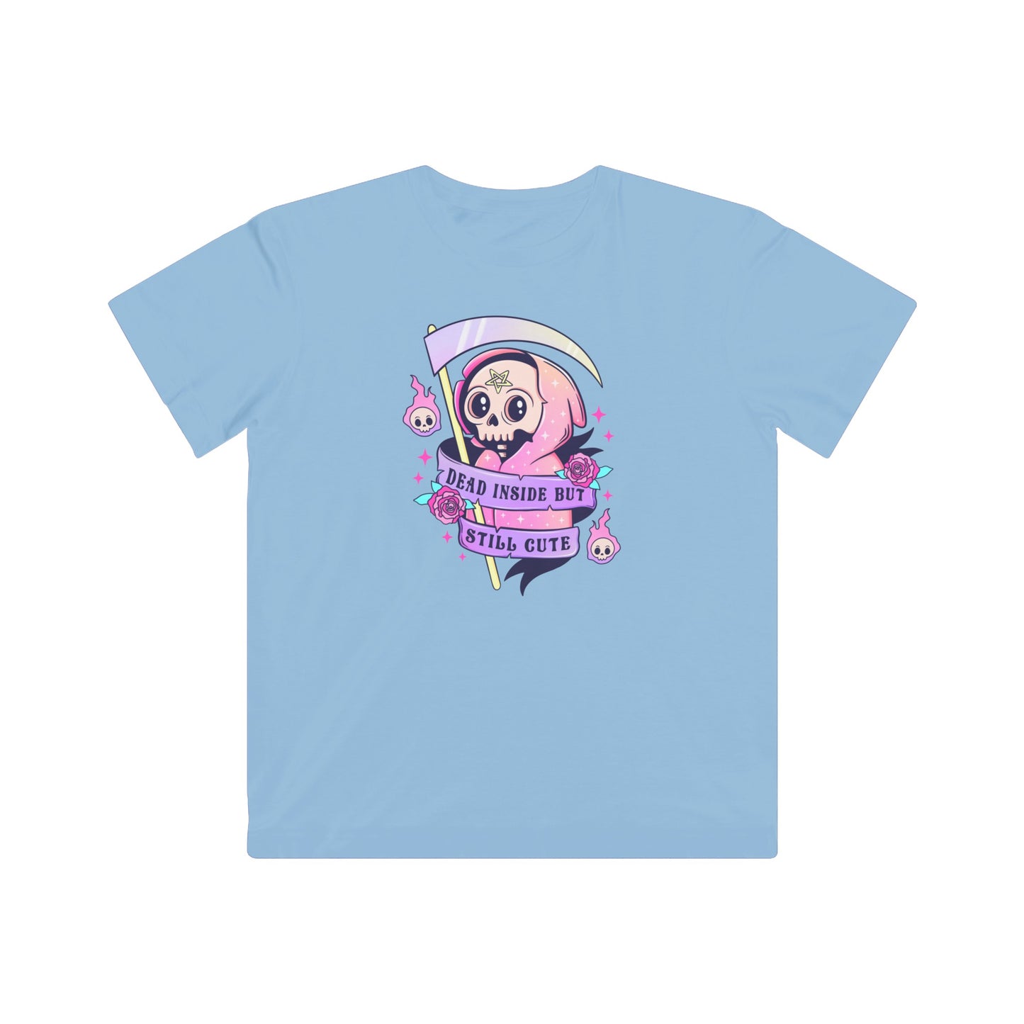 Dead inside but still cute Kids Fine Jersey Tee