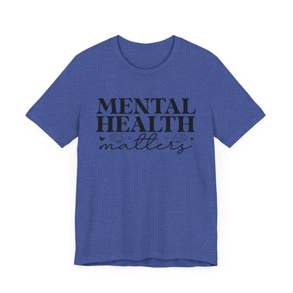 Mental health matters 2 Unisex Jersey Short Sleeve Tee