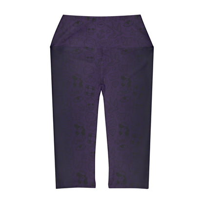 Sailor Jerry in Purple Yoga Capri Leggings
