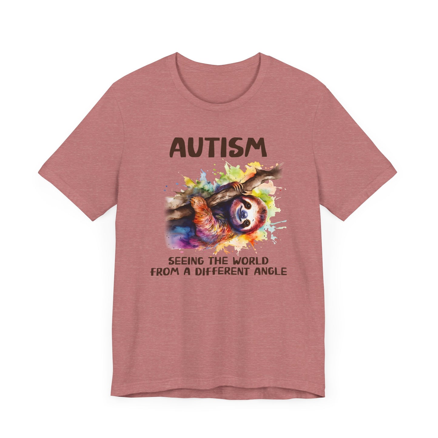Autism, seeing the world from a different angle Unisex Jersey Short Sleeve Tee