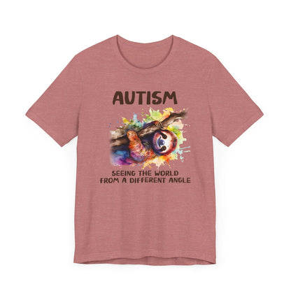 Autism, seeing the world from a different angle Unisex Jersey Short Sleeve Tee